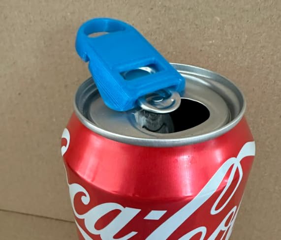 CERO ® 3D Printed Manual Easy Can Opener, Multipurpose Manual Can & Bottle Opener, Premium Plastic Shields Can Openers for Pop, Coke, Beer, Soda, Drink Aluminum Beverage (Black PLA Plastic) - Image 4
