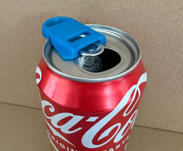 CERO ® 3D Printed Manual Easy Can Opener, Multipurpose Manual Can & Bottle Opener, Premium Plastic Shields Can Openers for Pop, Coke, Beer, Soda, Drink Aluminum Beverage (Black PLA Plastic) - Image 2