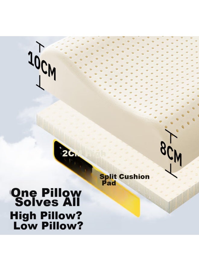 Sleephero Talalay Latex Pillow, Imported From Thailand, Made With Physical Foam Technology, 93% Latex Content - Image 1