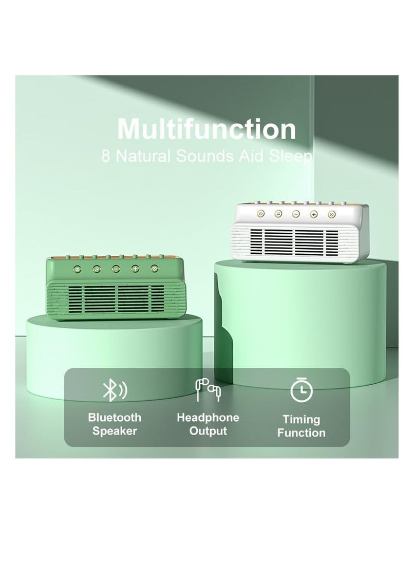 جهاز صوت النوم مع مكبر صوت بلوتوث، جهاز ضوضاء بيضاء، مقبس سماعة رأس ببطارية قابلة لإعادة الشحن، خلاط DIY 255+ للبالغين - Image 2