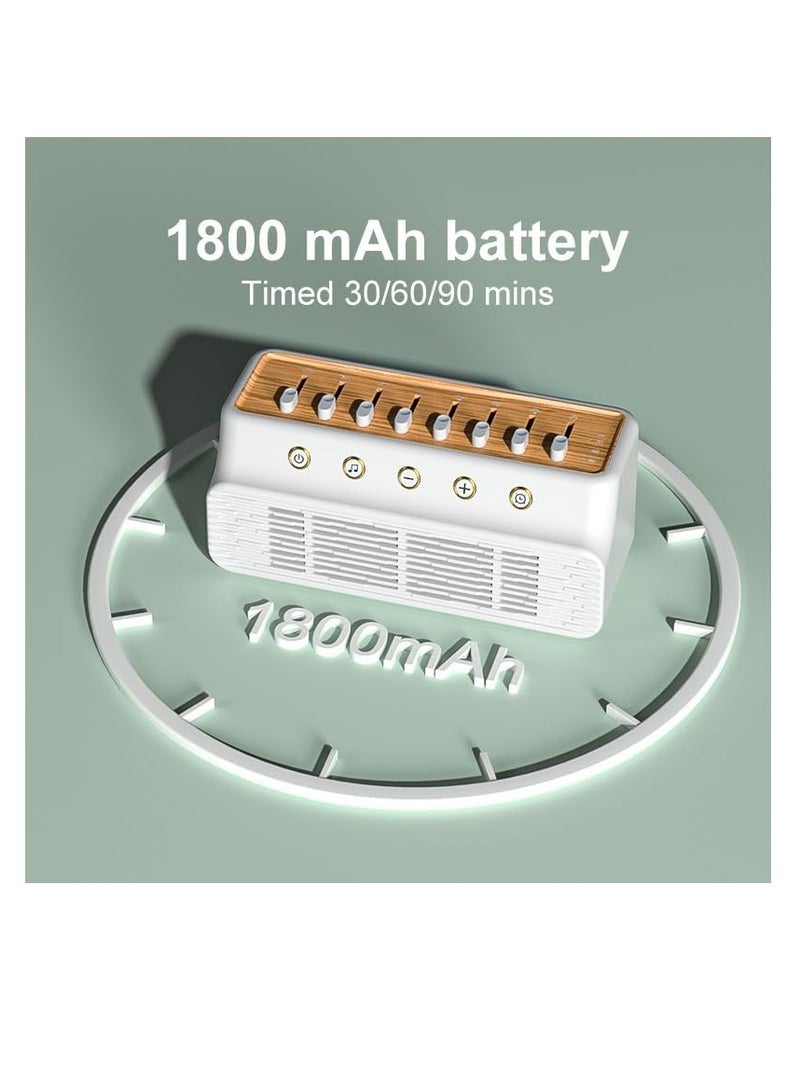 جهاز صوت النوم مع مكبر صوت بلوتوث، جهاز ضوضاء بيضاء، مقبس سماعة رأس ببطارية قابلة لإعادة الشحن، خلاط DIY 255+ للبالغين - Image 5