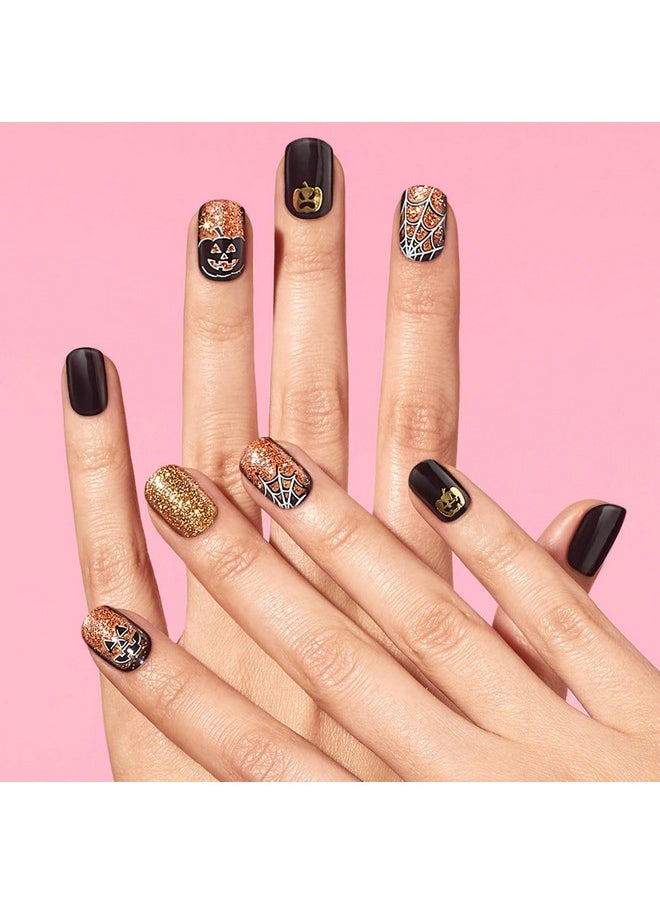 DASHING DIVA Gloss Halloween Nail Strips Twisted Nightmare Uv Free Long Lasting Cute Halloween Gel Nail Stickers Contains 32 Nail Wraps 1 Prep Pad 1 Nail File  - Image 3