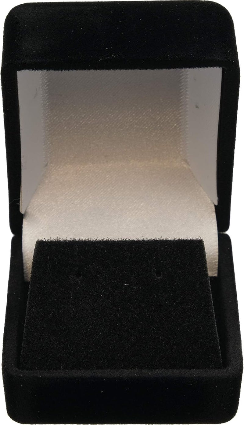 FindingKing 4 Black Flocked Earring Gift Boxes Jewelry Box - Image 4