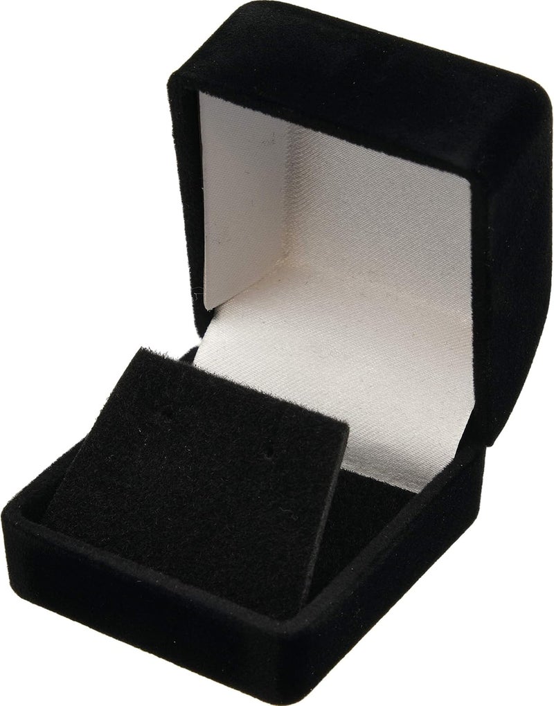 FindingKing 4 Black Flocked Earring Gift Boxes Jewelry Box - Image 5