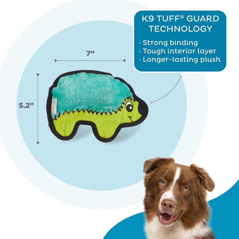 Outward Hound Durablez Minis Stuffing-Free Squeaky Plush Dog Toy for Puppies & Small Dogs - Interactive, Soft Yet Tough, No Mess, Jumbo Squeaker, Long-Lasting Play, Hedgehog - Image 3