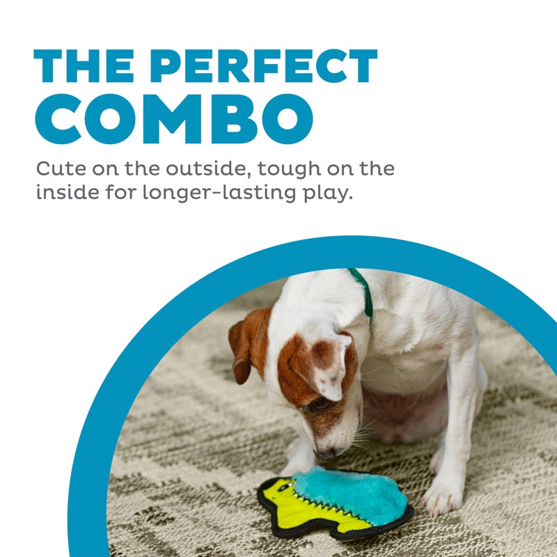 Outward Hound Durablez Minis Stuffing-Free Squeaky Plush Dog Toy for Puppies & Small Dogs - Interactive, Soft Yet Tough, No Mess, Jumbo Squeaker, Long-Lasting Play, Hedgehog - Image 2