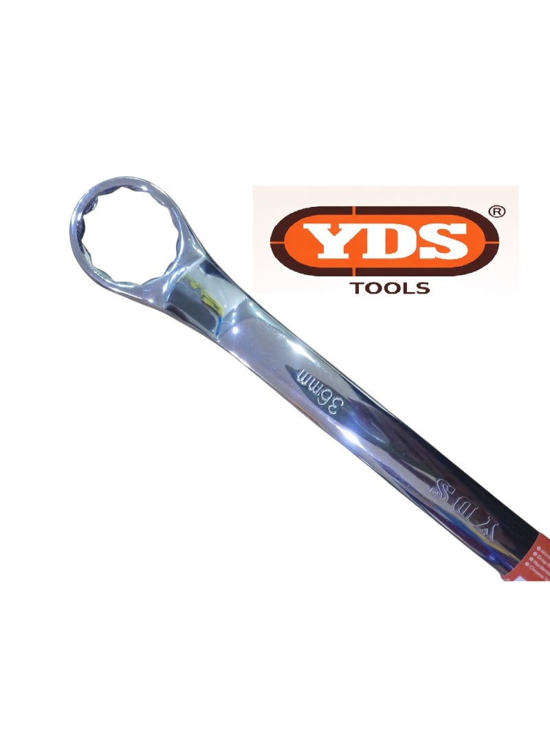 YDS Tools Double Ring Spanner 32mm – Model 10006143 – 800g Weight – Polished Chrome Steel Wrench for Industrial & Mechanical Use - Image 4