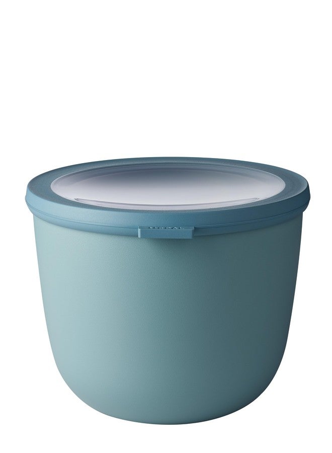 MEPAL, Cirqula Multi Food Storage and Serving Bowl with Lid, Food Prep Container, Nordic Green, 3.2 Quarts (3 Liters, 101 ounces), 1 Count - Image 1