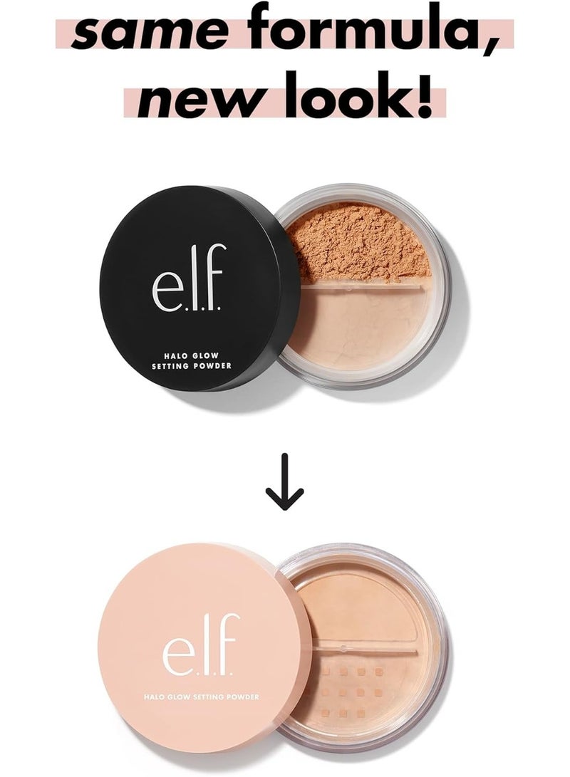 elf Halo Glow Setting Powder, Silky, Weightless, Blurring, Smooths, Minimizes Pores and Fine Lines, Creates Soft Focus Effect, (Deep) ,Semi-Matte Finish, 0.24 Oz - Image 3