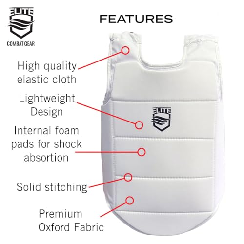 ELITE COMBAT GEAR - Karate Chest Guard for Kids & Adults (Extra Small) - Image 2