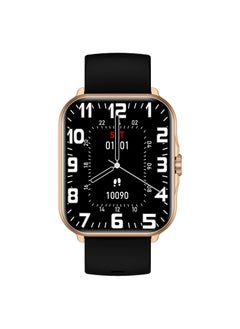 Totulife STORM V BT Calling Smart Watch, Bluetooth Version 5.1, Battery Lithium Polymer Working Time 3 to 5 Days, Charging Time 1.5 to 2 Hours, Multi Language Support, Extra Strap Included – Gold  - Image 2