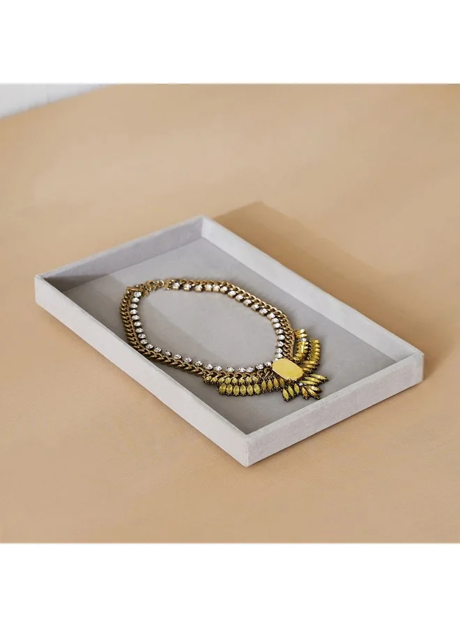 Home Box Velour Jewellery Tray 29.1 x 2.5 x 18 cm