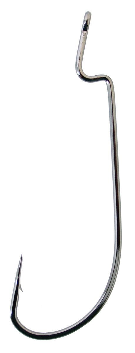 Owner 5110 Oversized Heavy Duty Worm Hook, #11/0, Black Chrome - Image 2