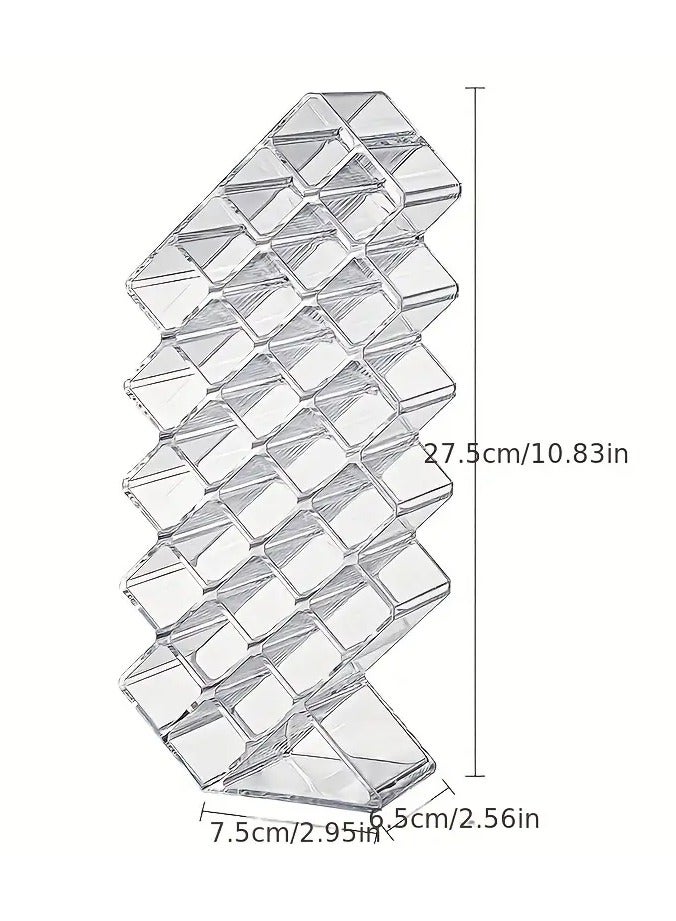 ORiTi 1 قطعة منظم أحمر الشفاه القديم على شكل سمكة قابل للتكديس، برج أحمر الشفاه، حامل تخزين ملمع الشفاه، مثالي لمنظم ملمع الشفاه والمكياج - Image 2