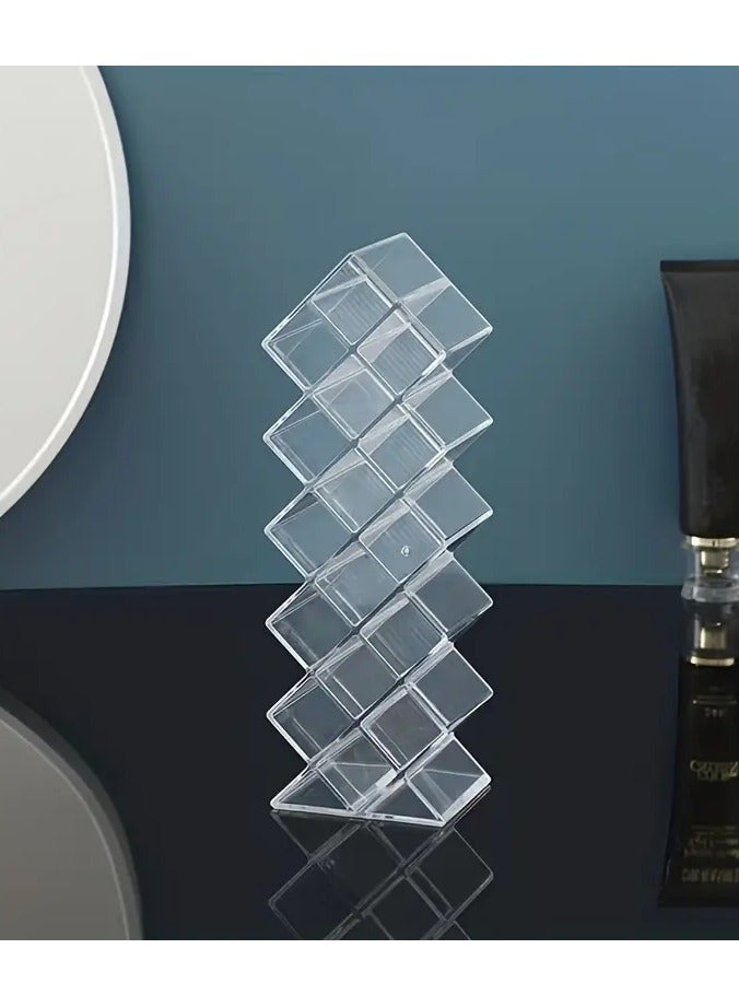 ORiTi 1 قطعة منظم أحمر الشفاه القديم على شكل سمكة قابل للتكديس، برج أحمر الشفاه، حامل تخزين ملمع الشفاه، مثالي لمنظم ملمع الشفاه والمكياج - Image 4