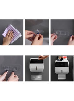 Generic Wall Mounted Double Waterproof Tissue Box with Drawer Duty Dispenser for Kitchen Bathroom Washroom  - Image 5