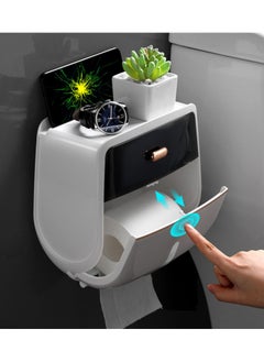 Generic Wall Mounted Double Waterproof Tissue Box with Drawer Duty Dispenser for Kitchen Bathroom Washroom  - Image 4