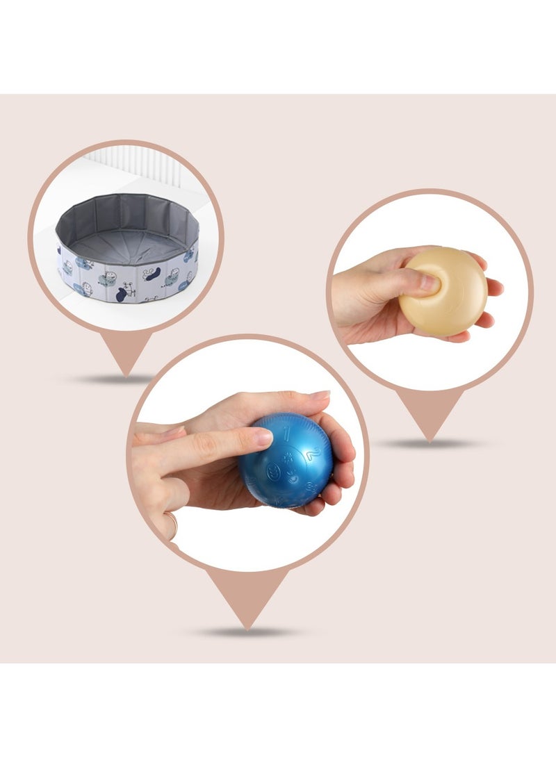 Little Story قصة صغيرة - حوض كرات محمول مع 90 كرة وحقيبة حمل - متعدد الألوان - Image 3