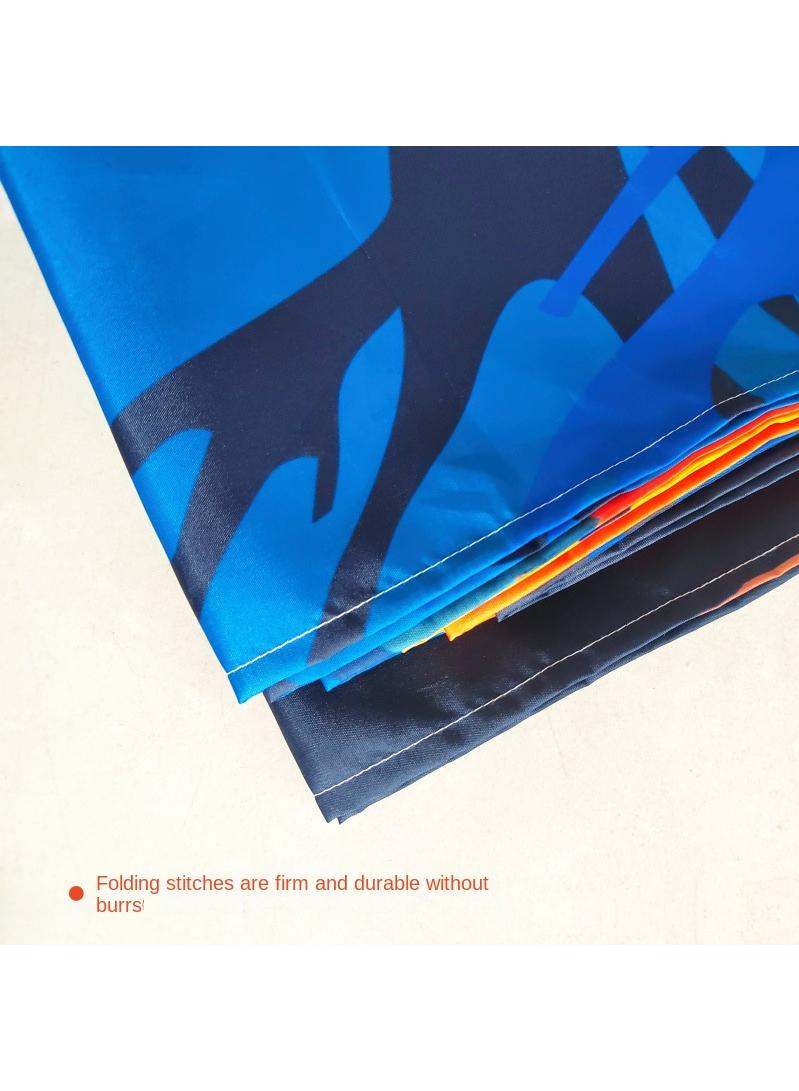 general Eid Mubarak Ramadan Kareem Castle Moon Theme Family Gathering Decoration Banner Background Cloth - Image 2