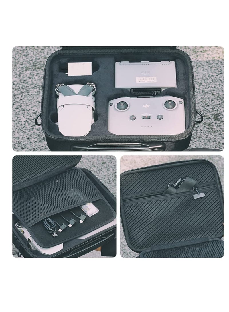 SYOSI Hard Shell Portable Storage Carrying Case for DJI Mini 2 Compatible with DJI Mini 2 Drone Remote Controller and Accessories  - Image 3