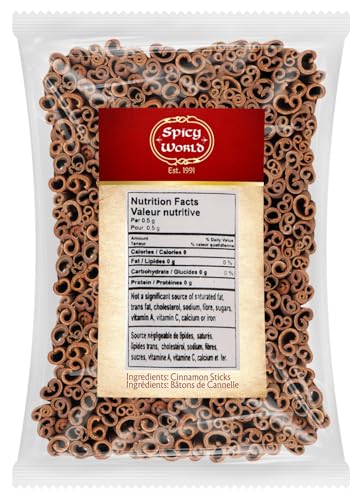 Spicy World Cinnamon Sticks 1.75 Pound Bulk Bag - 150 to 175 Sticks - Strong Aroma, Perfect for Baking, Cooking & Beverages - 3+ Inches Length - Cassia Saigon Cinnamon from Vietnam 28 Oz - Image 2