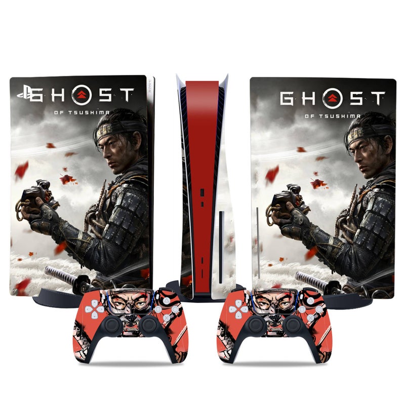 PS5 Disc Edition Sticker PS5 Digital Edition Console Controller Film Ghost of Tsushima Support Drop Shipping Frosted