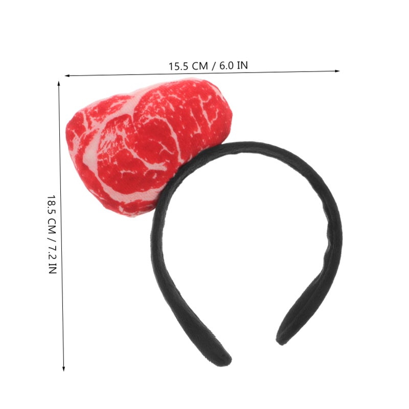 عصابة رأس لحوم ناعمة دعامة صورة ملحق زي لإمدادات حفلة الحدث - Image 3