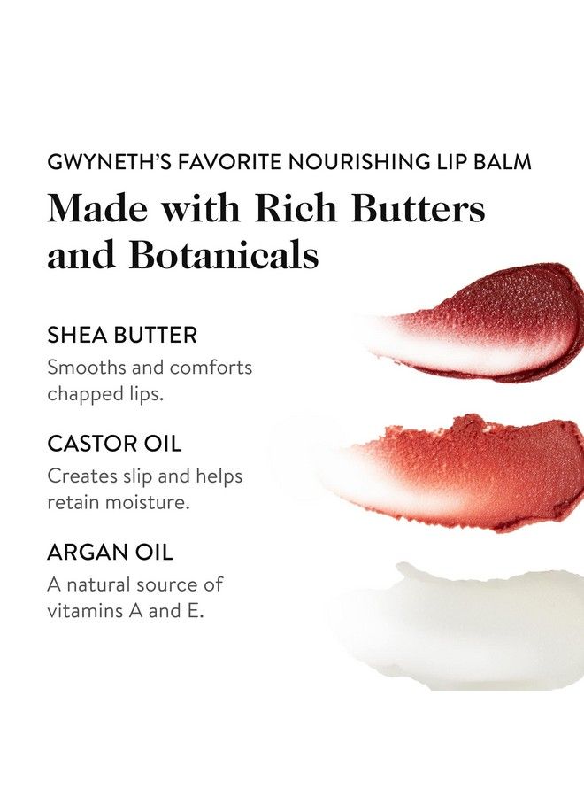 Goop Beauty Lip Balm Trio | Moisturizing & Hydrating Lip Balm For Chapped & Dry Lips | Clear Translucent Garnet & Sheer Rose | 0.16 Oz Each | Lip Tint With Nourishing Formula | Petroleum Free - Image 4