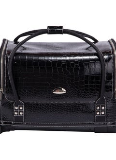 SUNRISE Makeup Case On Wheels Travel Black Suitcase Folding Rolling Luggage Makeup Trolley  - Image 2