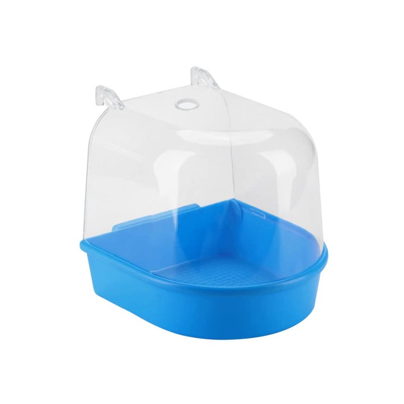 Bird Bath Cage Small Bathtub with Hook Bath Hanging Cage Bathroom Caged Accessories Supplies for Bird Cages with Hooks Bird Bath Hanging Bath Parrots Shower - Image 3
