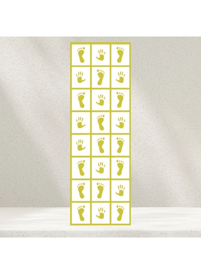 Yellow Sensory Folding Floor Game Set Body Coordination Balance Challenge Portable for Outdoor Team Building - Image 1