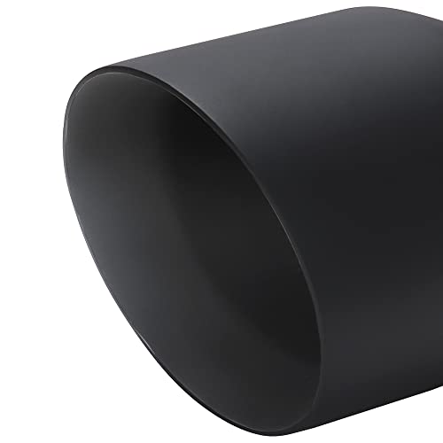 LCGP 2.5" inlet Universal Diesel Exhaust Tip 4.5" Outlet 7" Long Tail Tip, Black & Double Wall Angle Cut - Image 5