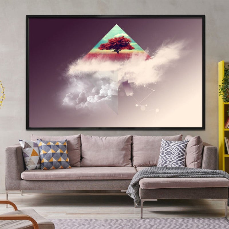 Marktna Modern design canvas painting with a hollow frame, size (60×40), one piece - Image 1