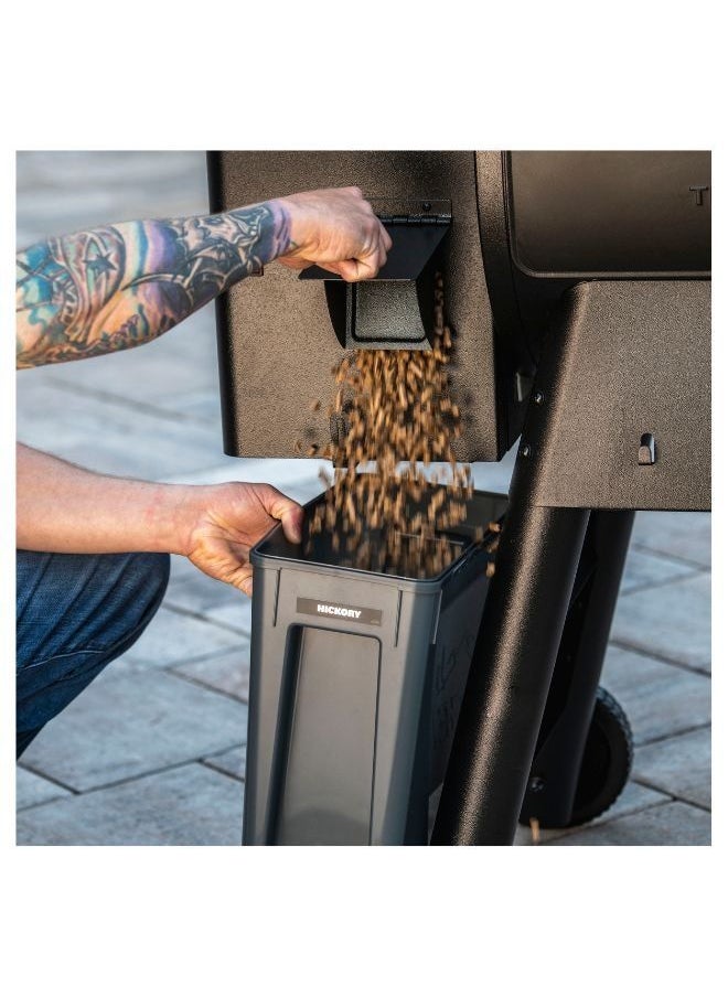 TRAEGER - Stay Dry Pellet Bin, Wood Pellet Storage with Locking Lid, Black - Image 1