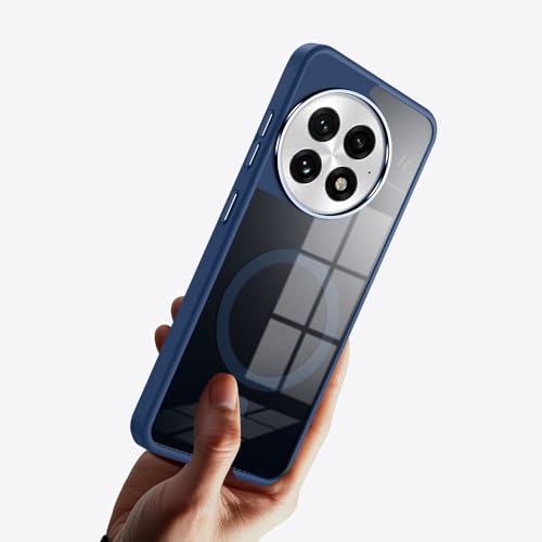 KARWAN Translucent Hybrid Back Case Cover Compatible with Oneplus 13R Shockproof Case with Camera Protection, N52 Magnet Cover Case with Magnetic MagEaze Wireless Charging Cover (Blue) - Image 5
