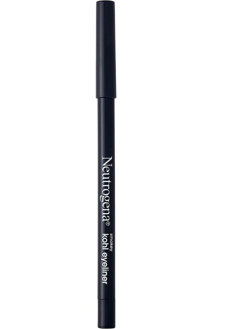 نيوتروجينا Neutrogena Smokey Kohl Eyeliner with Antioxidant Vitamin E, Water-Resistant & Smooth-Gliding Eyeliner Makeup, Smokey Gray, 0.014 oz
