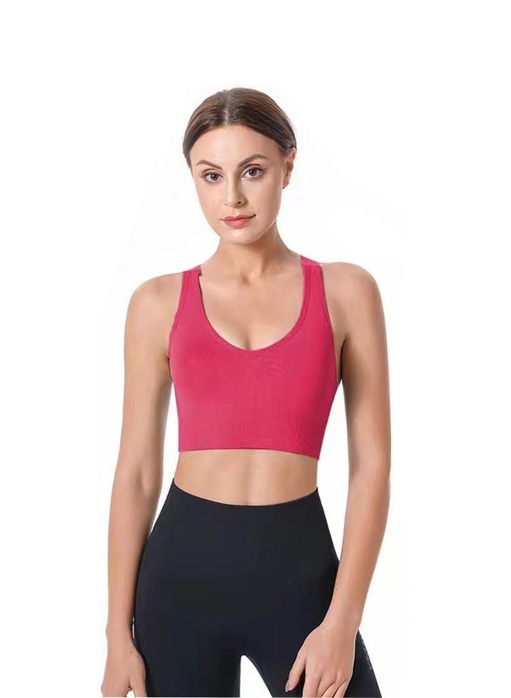 Pink Blouse-Style Sports Bra  - Image 2
