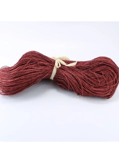 Toptan Bulurum Wholesale Find Claret Red Color Hank Paper Yarn Bag Yarn Supla Yarn No:62 - (550-600 Gr) 