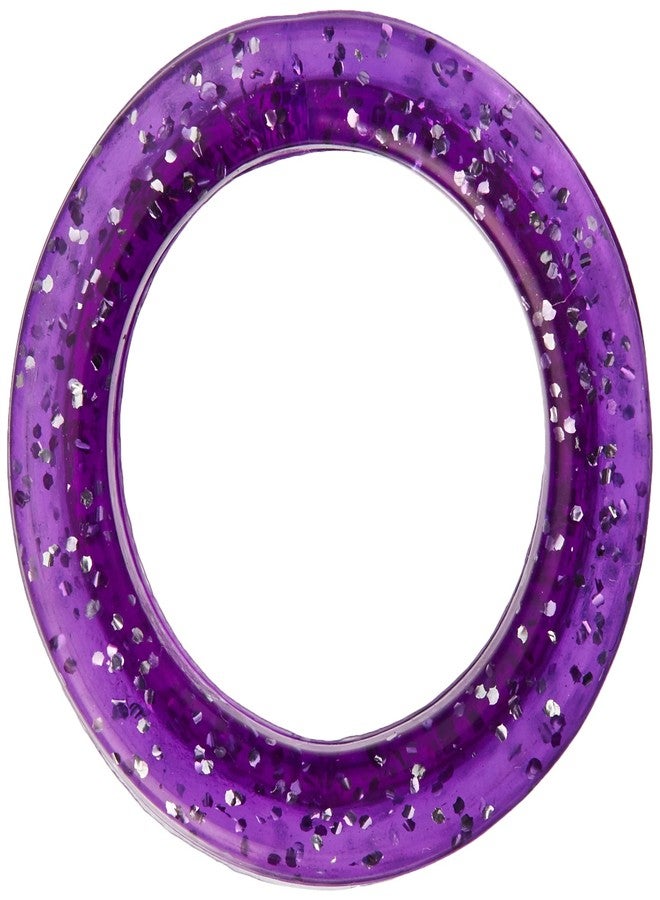 Heritage Rubber Thumb Rings for Grooming Shears, Purple Sparkle