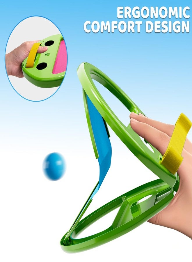 WATUDOU Toss and Catch Ball Game Set, Outdoor Toys for 3 4 5 6 7 8 9 Year Old Kids Family, Pop Pass Catch Balls Backyard Game for Beach Park Camping Pool, Catch Ball Toys Game Birthday Gifts for Boys Girls - Image 5