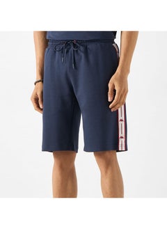 Kappa Kappa Logo Embroidered Shorts with Drawstring Closure and Pockets  - Image 1