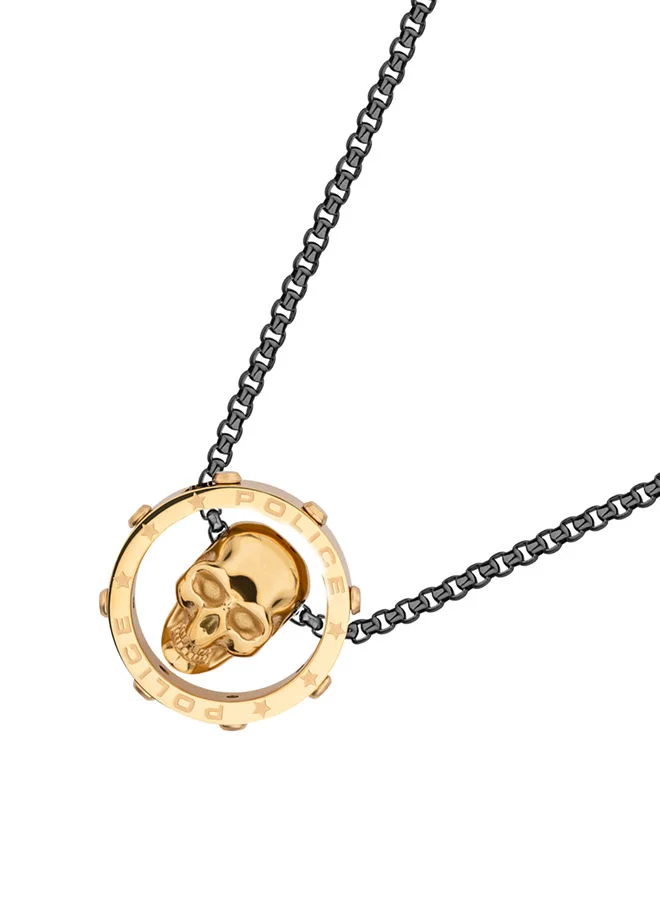 بوليس Vertex Grey Siny Gold Plated Stainless Steel necklace For Men