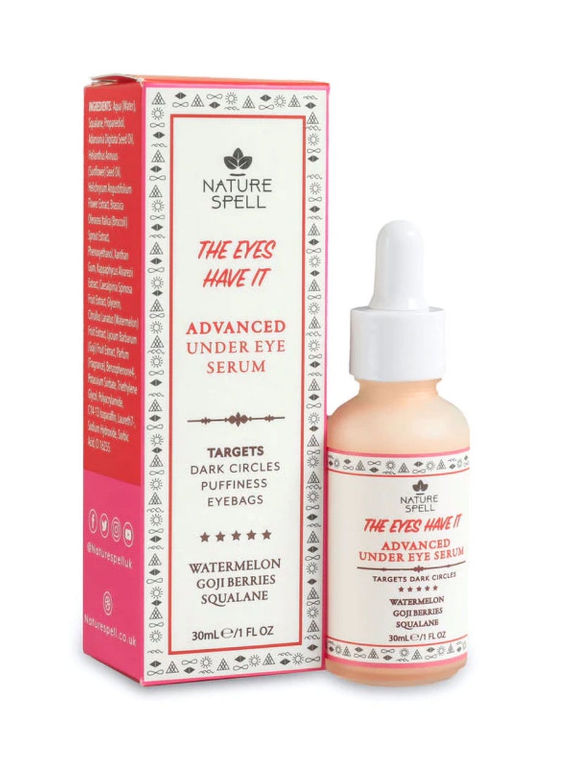 Nature Spell Nature Spell The Eyes Have It Advanced Under Eye Serum – 30ml | Reduces Dark Circles & Puffiness - Image 1