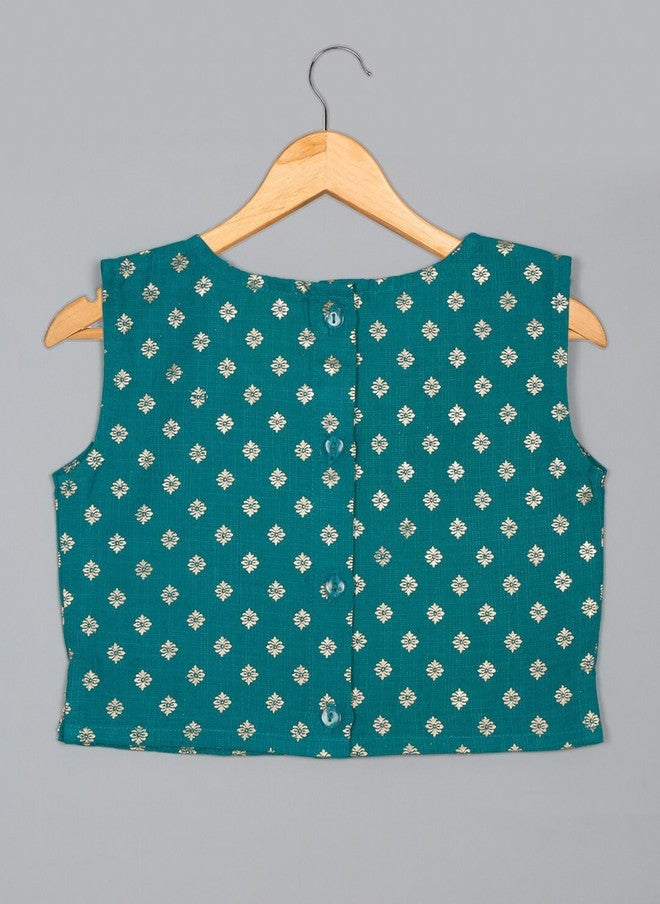 Saka Designs Girls Printed Lehenga Set With Dupatta - Image 5