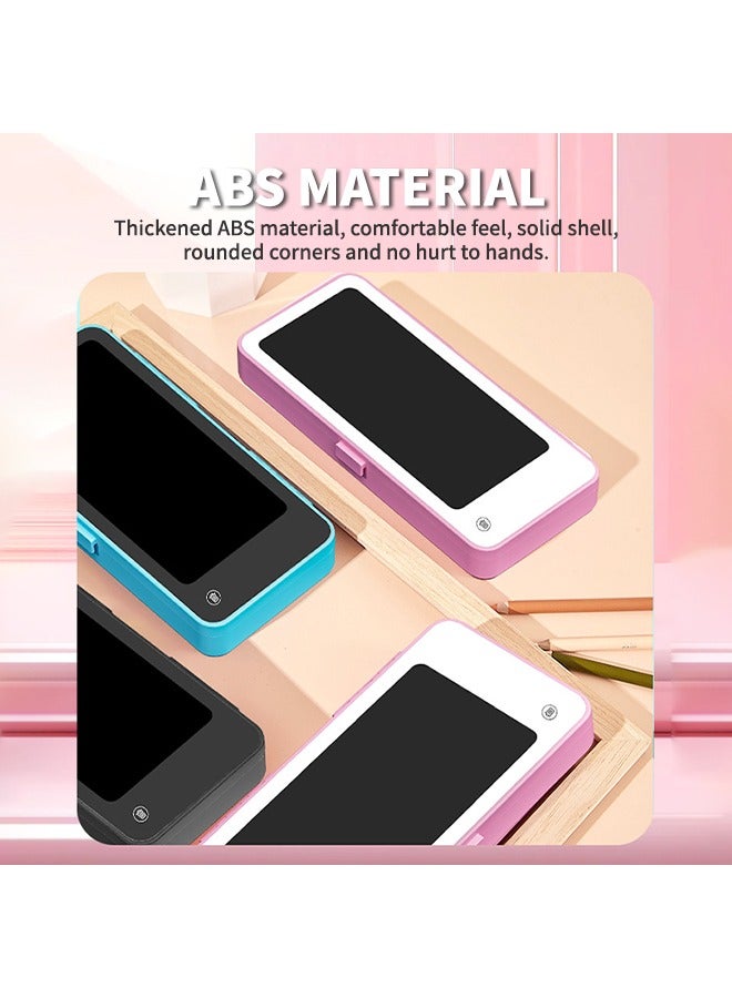 إسكدنيا حافظة أقلام كمبيوتر لوحي LCD متعدد الوظائف، لوحة رسم محمولة وصديقة للبيئة مع زر مسح، رائعة لتنمية الإبداع والخيال لدى الأطفال - Image 4