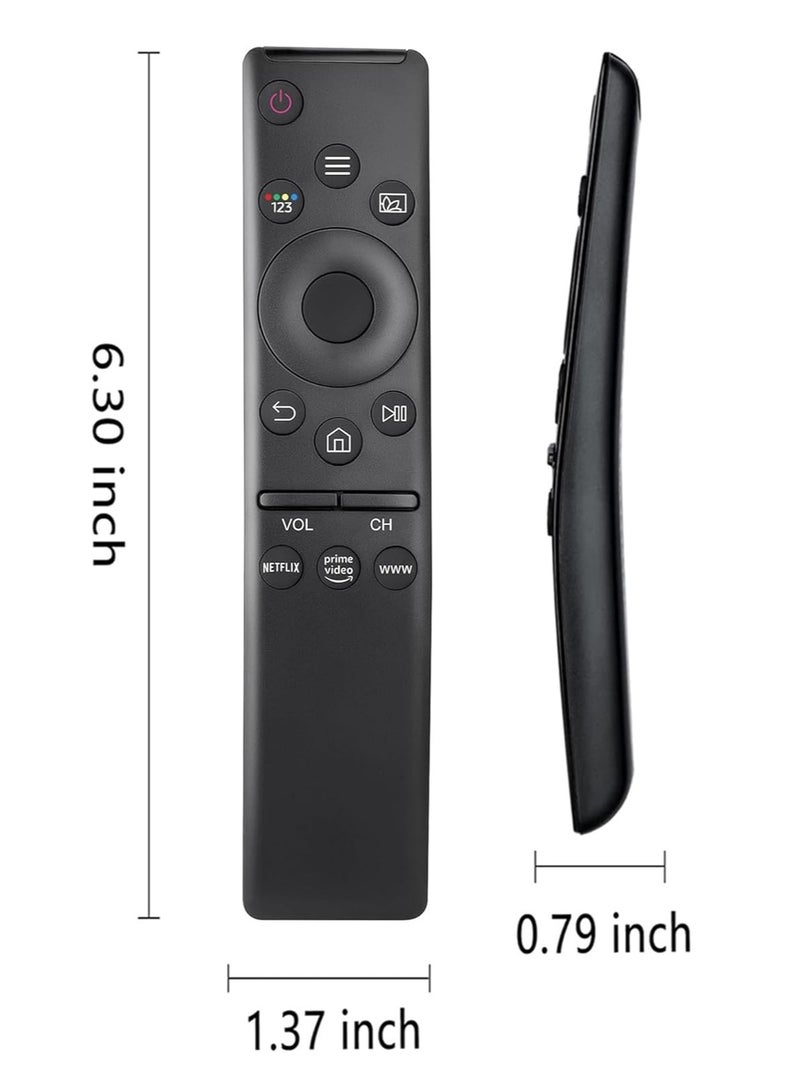 TIGER (2 Packs) Universal Remote Control for Samsung Smart TVs | Compatible with LED, QLED, UHD, SUHD, HDR, LCD, Frame, Curved, Solar, 4K, 8K, 3D Models | Pre-Programmed Netflix, Prime Video, WWW Buttons | Easy Setup | Ideal Replacement | Long Range - Image 2
