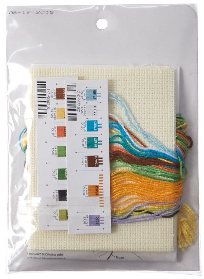 Dimensions Woodland Creatures Birth Record Mini Counted Cross Stitch Kit, 7” x 5” - Image 2