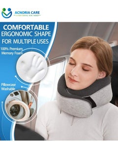 ACNORIA CARE Acnoria Care Soft Memory Foam Travel Neck Pillow Adjustable with Eye Mask, Ear Plugs and Portable Storage Bag, Suitable for Plane, Train and Home Use  - by Acnorea Care  - Image 5