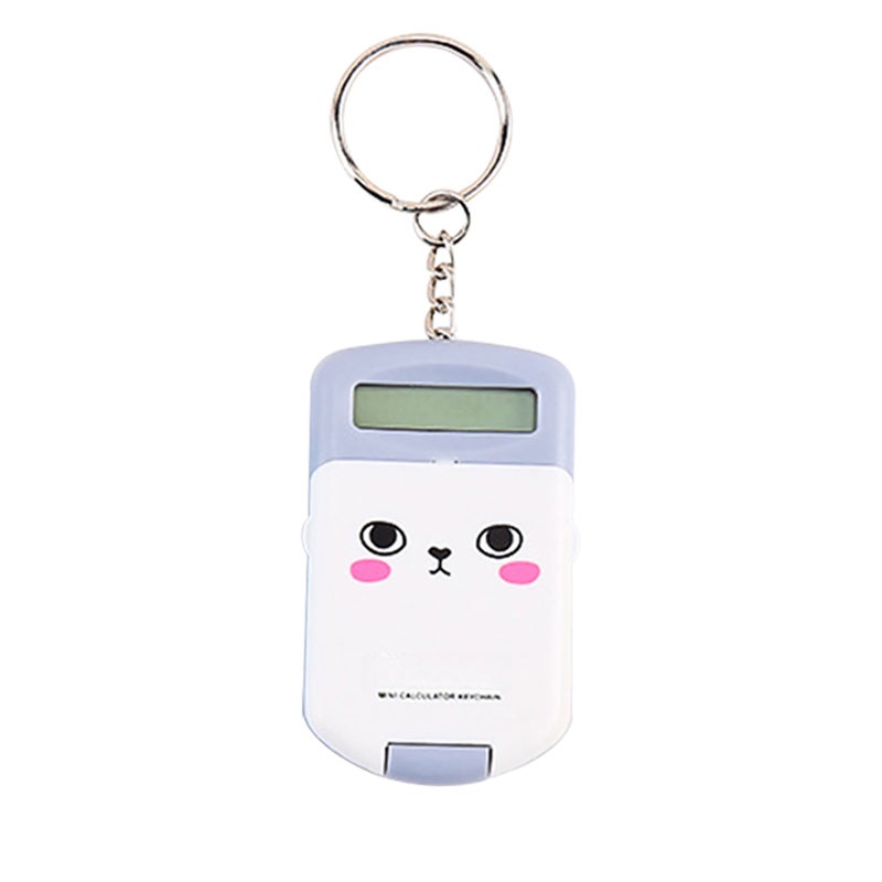 Mini Calculator Cute Cartoon with Keychain 8 Digits Display Portable Pocket Size Calculator for Children Students School Supplies - Image 5