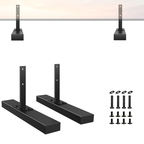 Varghesyla (Upgraded Version) Metal TV Stand Base Legs for Sony TV for XBR-55X900E XBR-65X900E TV Model, Only Fit for TV Hole Distance of 50 mm/1.97 inch Center-to-Center, Please Measure The Hole Spacing, Black - Image 1